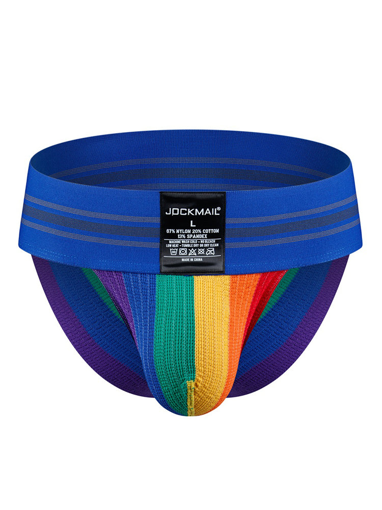 Men's Rainbow Stripes Pride Brief