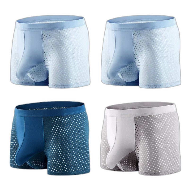 4 Pack Breathable Mesh Ball Pouch Underwear