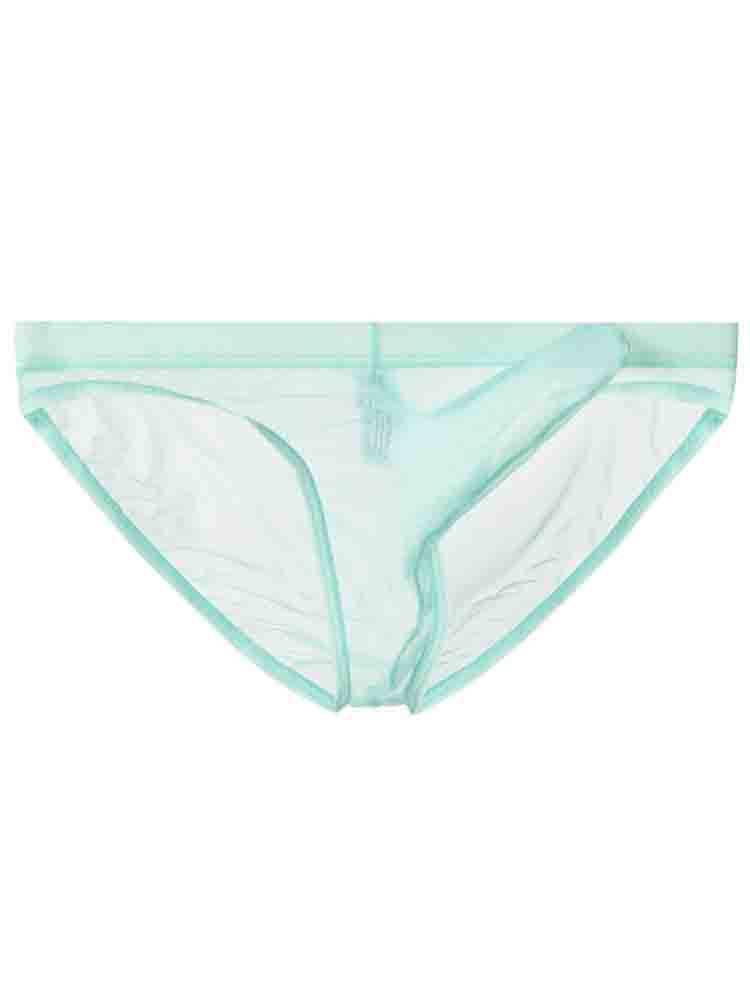 Men's Elephant Trunk Transparent Mesh Briefs