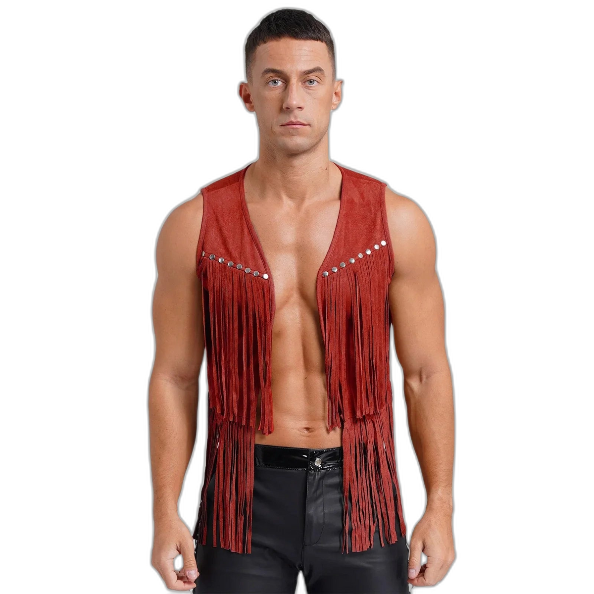 Suede Tassel Western Cowboy Vest