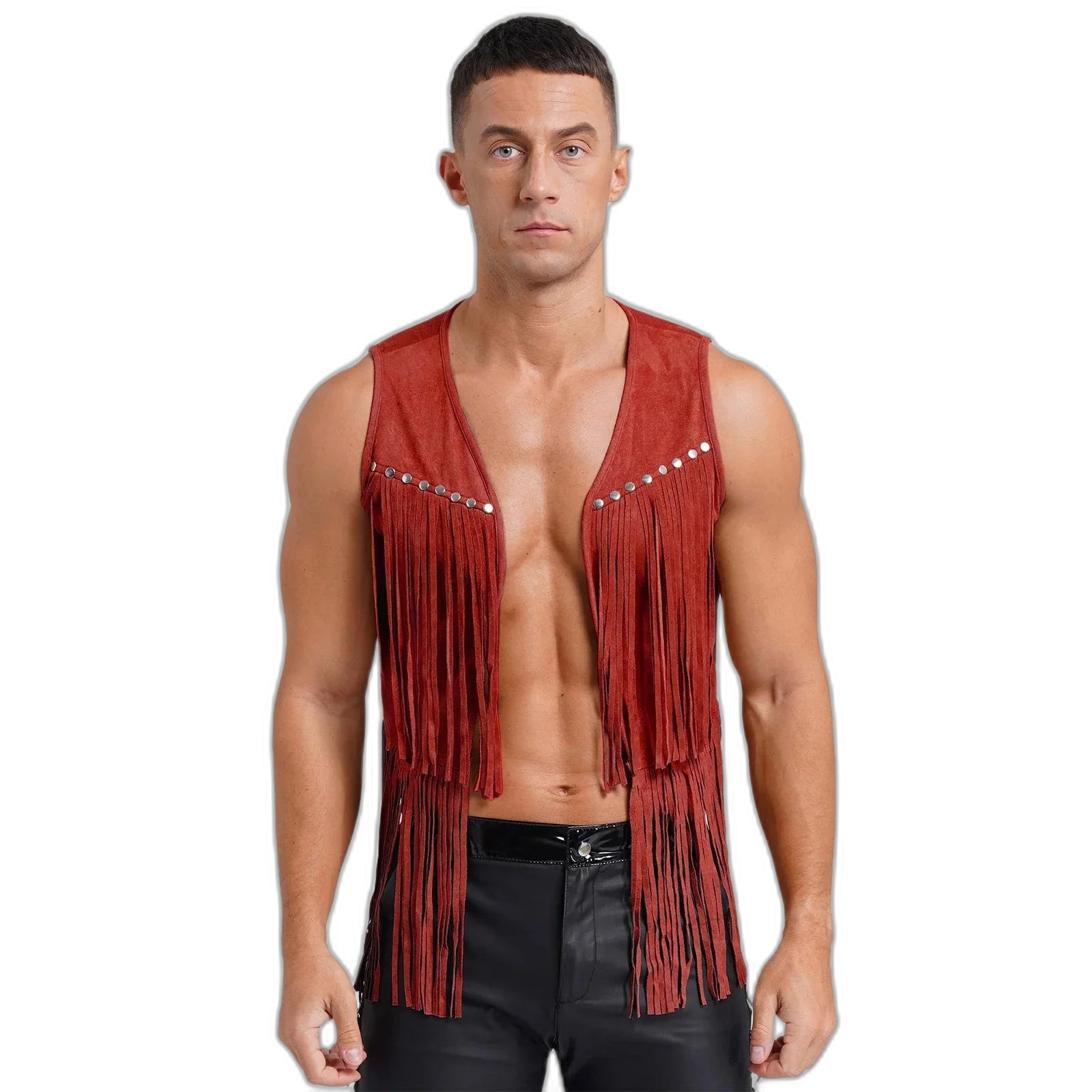 Suede Tassel Western Cowboy Vest