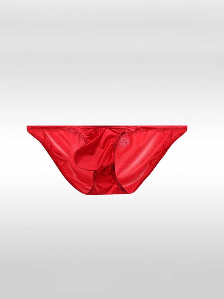Men's Sexy Low-Rise Ultra-Thin Large Pouch Briefs