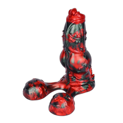 BlazeKnot - 7.7 Inch Silicone Fantasy Dildo – Dog Knot Dildo