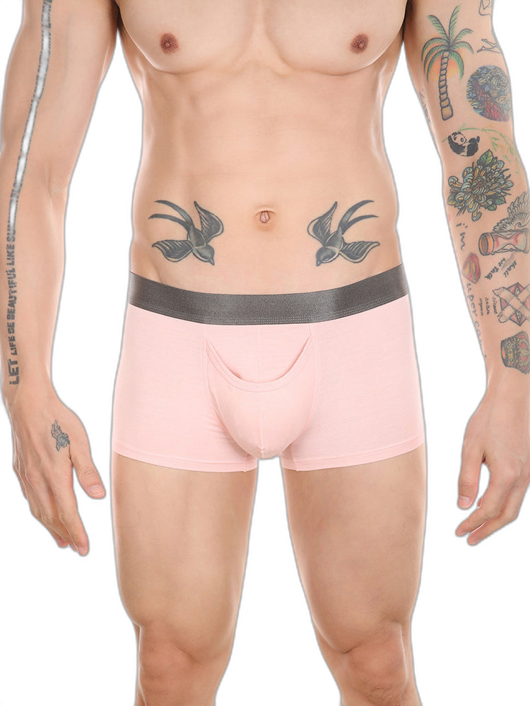 Men’s Dual Ball Pouch Trunks With Fly Front