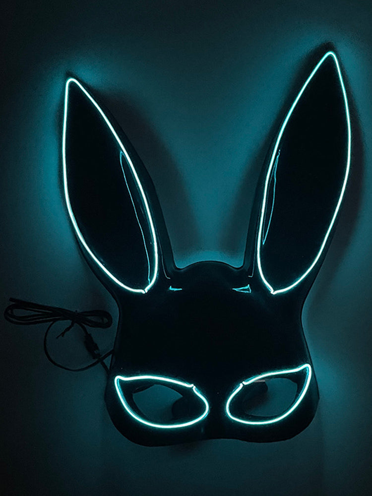 Led Half Face Bunny Mask