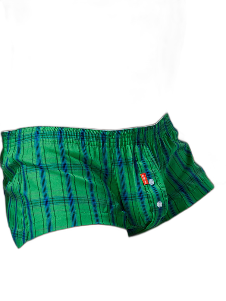 2 Pack Men's Supportive Large Pouch Odor-Resistant Antibacterial Seamless Boxer Shorts
