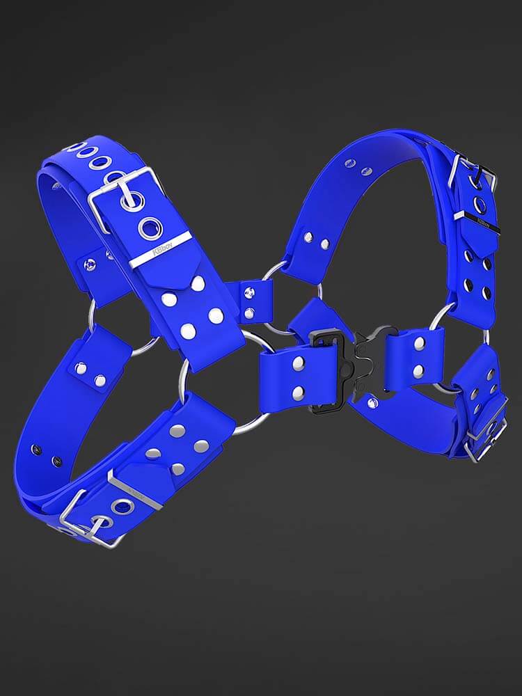 Men's Tactical Buckle Double-Layer Silicone Chest Belt