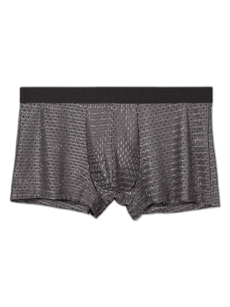 4 Pack Mesh Ice Silk Cool Fresh Men's Trunks
