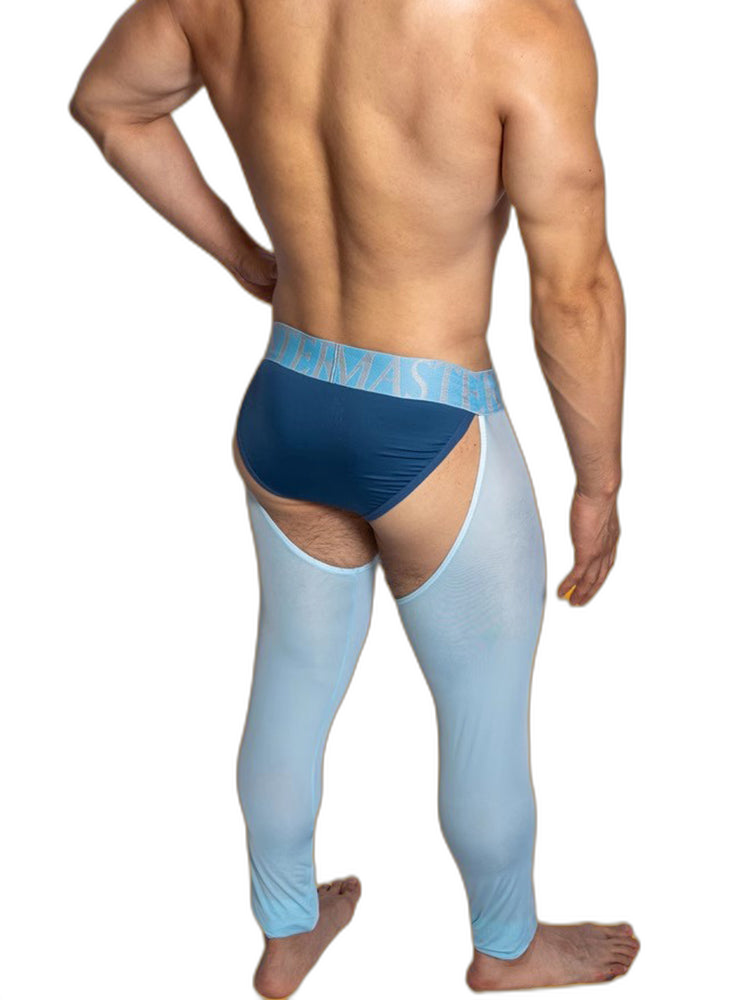 Men's Low-Waist Sexy Hollow Silk-Smooth Semi-Transparent Thermal Pants