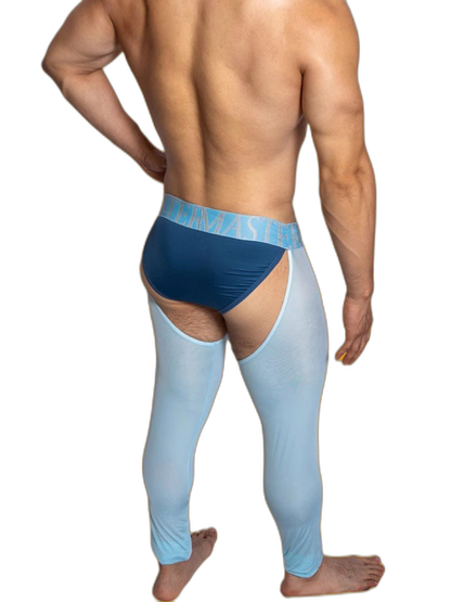 Men's Low-Waist Sexy Hollow Silk-Smooth Semi-Transparent Thermal Pants
