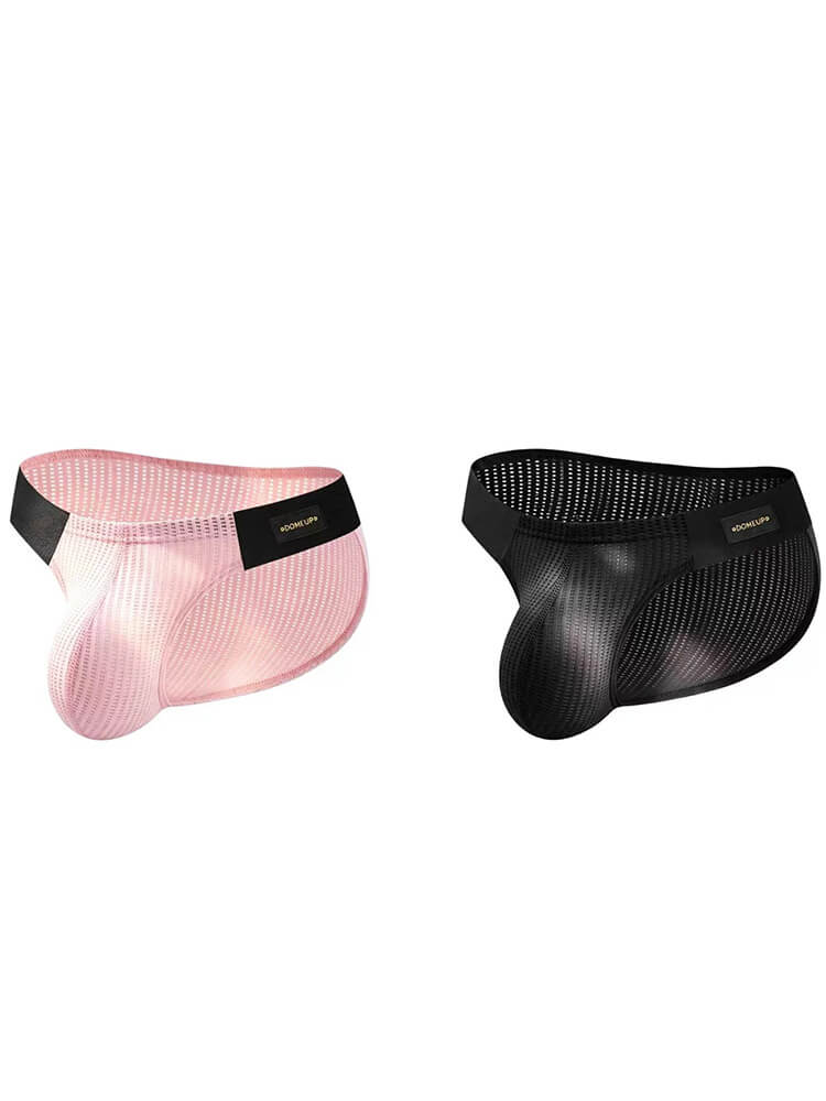 Men's Sexy Low-Rise Colorblock U-Pouch Briefs