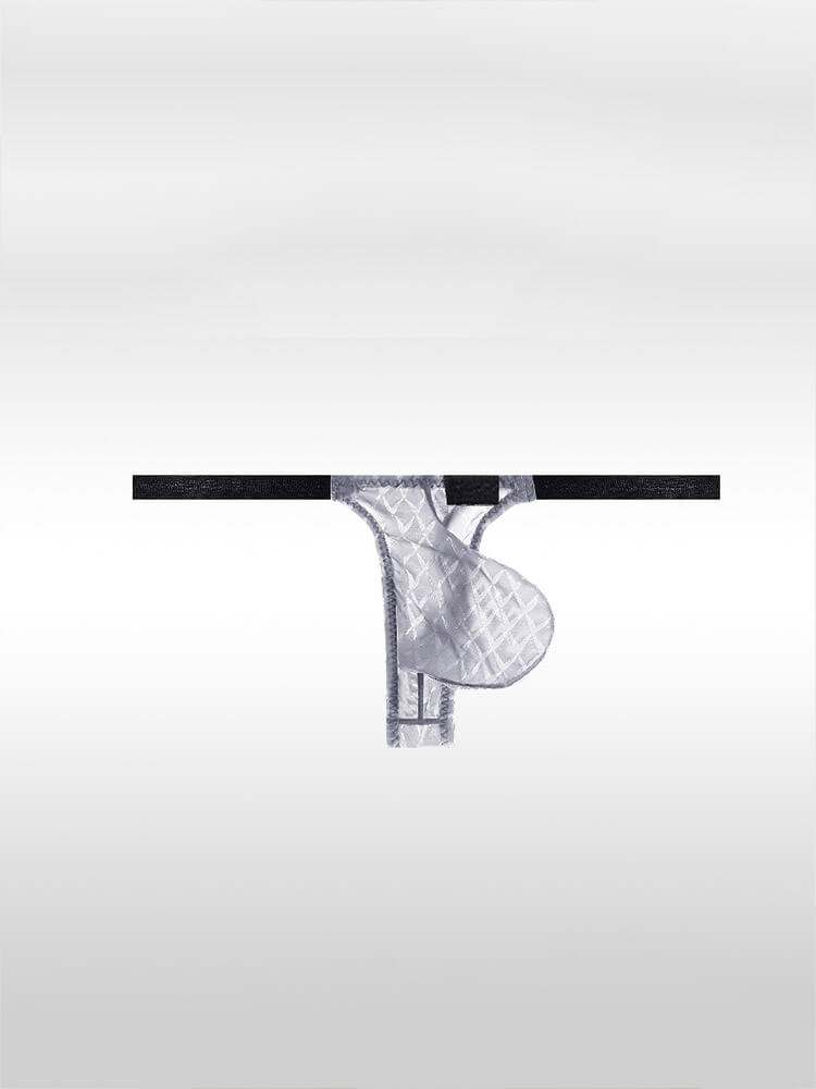 Men's Low Waist Sexy Seamless Transparent Thong