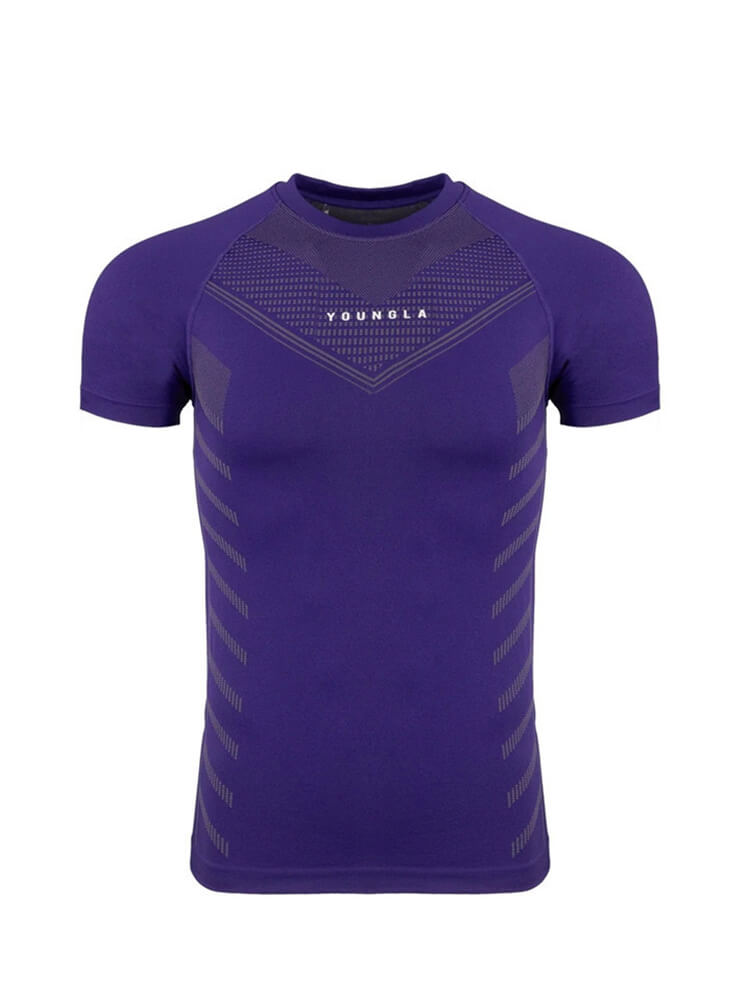Men's High-Stretch Slim-Fit Fitness T-shirt