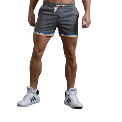 Striped Comfort Sweatpant Shorts