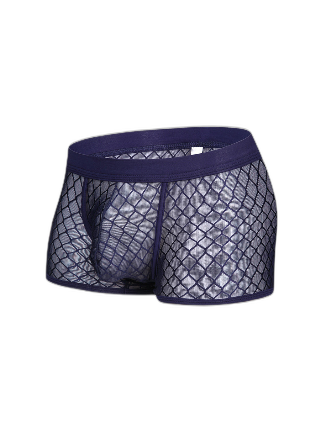 2 Pack Men's Sexy Transparent Mesh Trunks