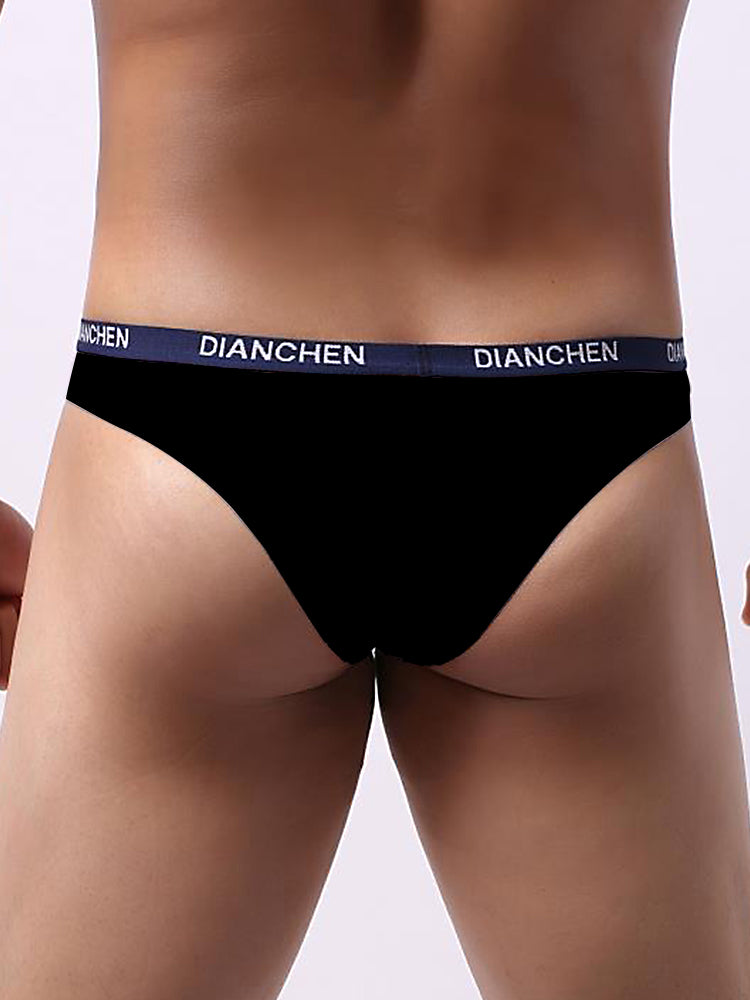 4 Pack Men's Sexy Comfortable Ice Silk Breathable Thong