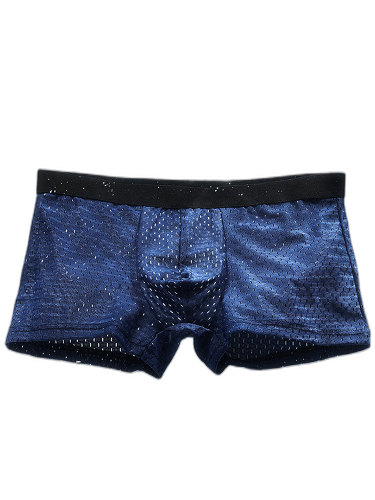 4 Pack Mesh Ice Silk Cool Fresh Men's Trunks