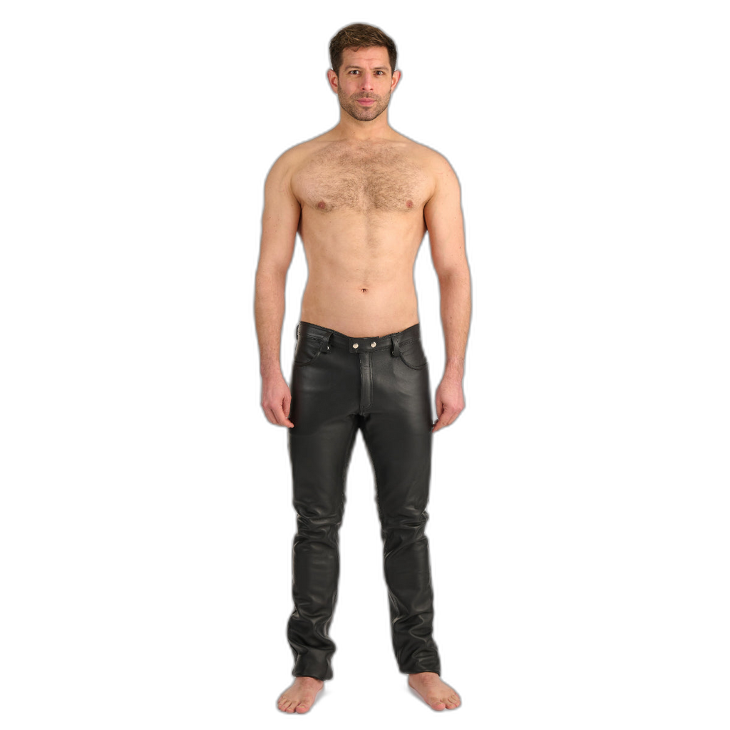 Prowler RED Leather Jeans Black