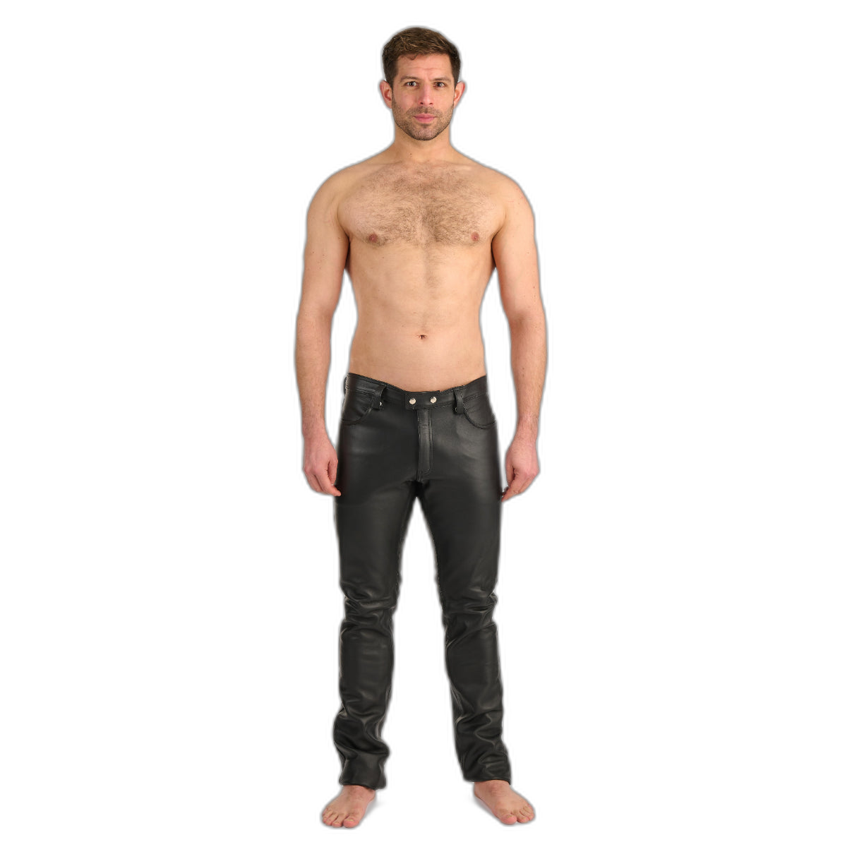 Prowler RED Leather Jeans Black