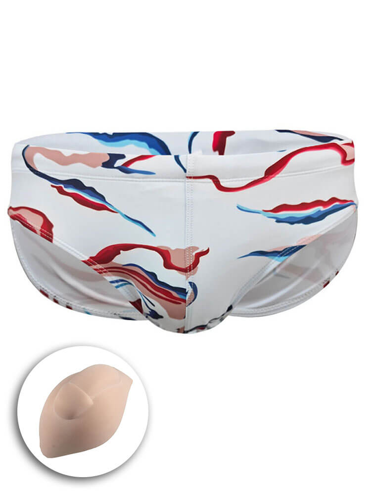 Men's Cloud-Print Quick-Drying Sexy Swim Briefs