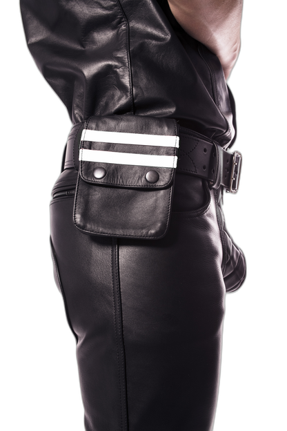 Prowler RED Leather Wallet Black/White