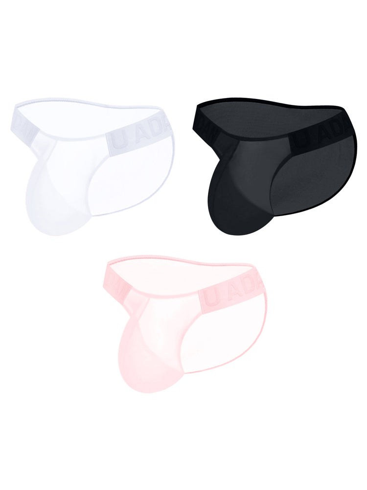 3 Pack Sexy Sheer Low-Rise Men's Bikini