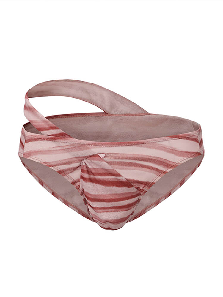 Men's Sexy Wrap-Style Japanese Striped Briefs