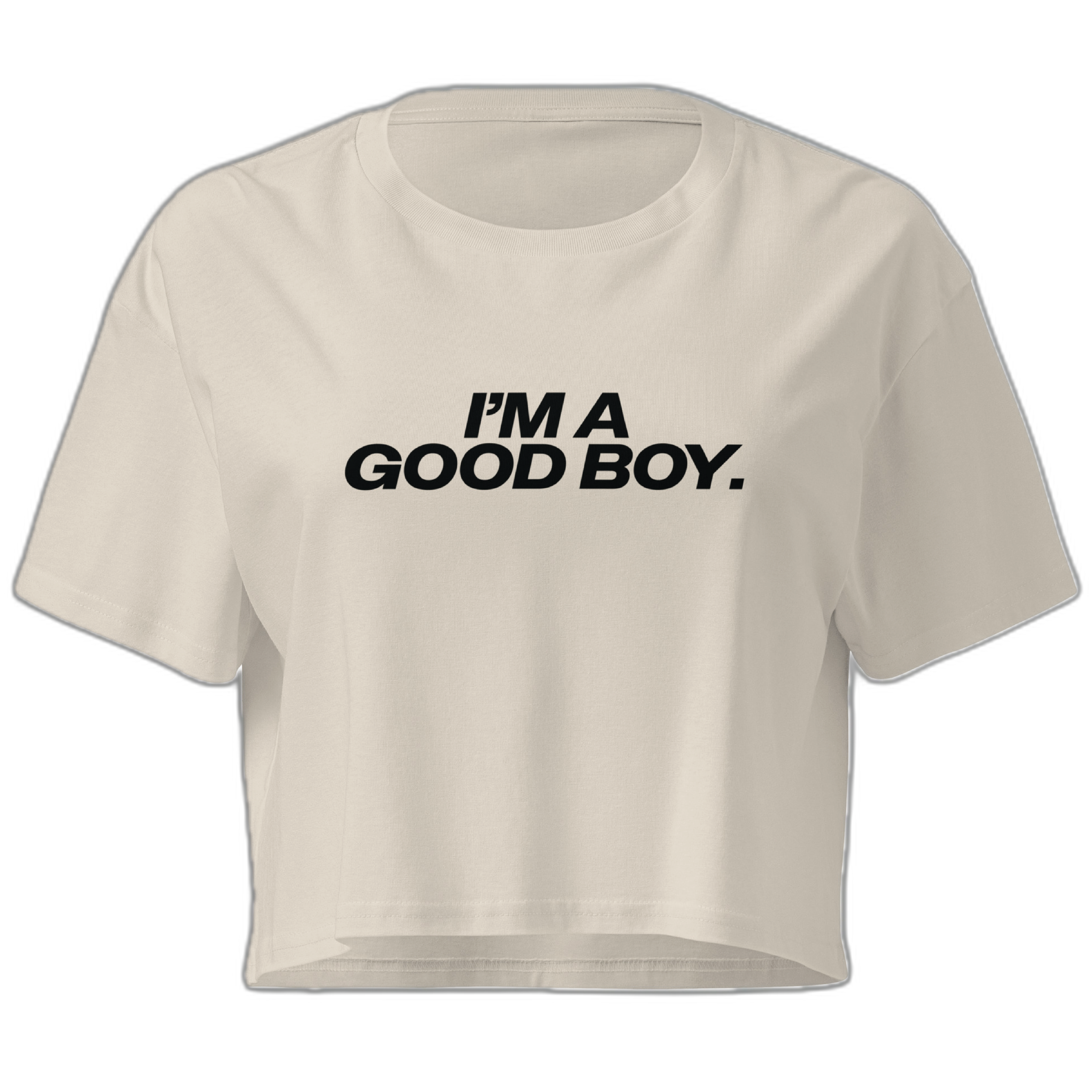 I'm A Good Boy Crop Top Crop Top (Women's Cut - Size Up)