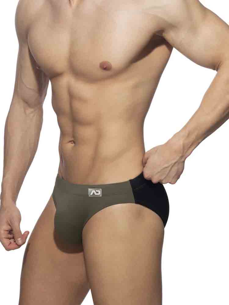 Men's Quick-Drying Colorblock Swim Briefs