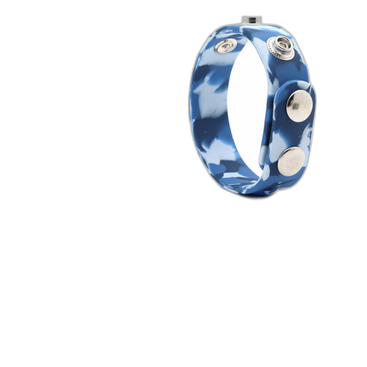 ruff GEAR Silicone Snap Adjustable Cock Ring Camo Blue