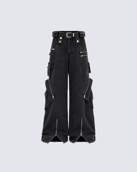American-Style Multi-Pocket Loose-Fitting Cargo Pants