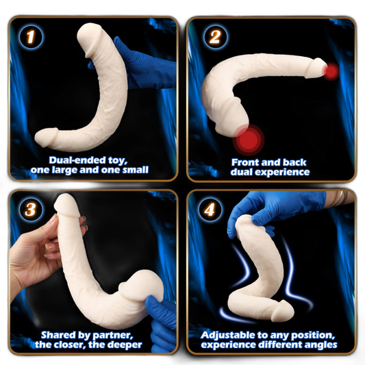 Venus - 11.8 Inch Double Ended Dildo - Lesbian Dildo - Silicone Dildo