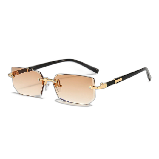 Squared Rimless Sunglasses