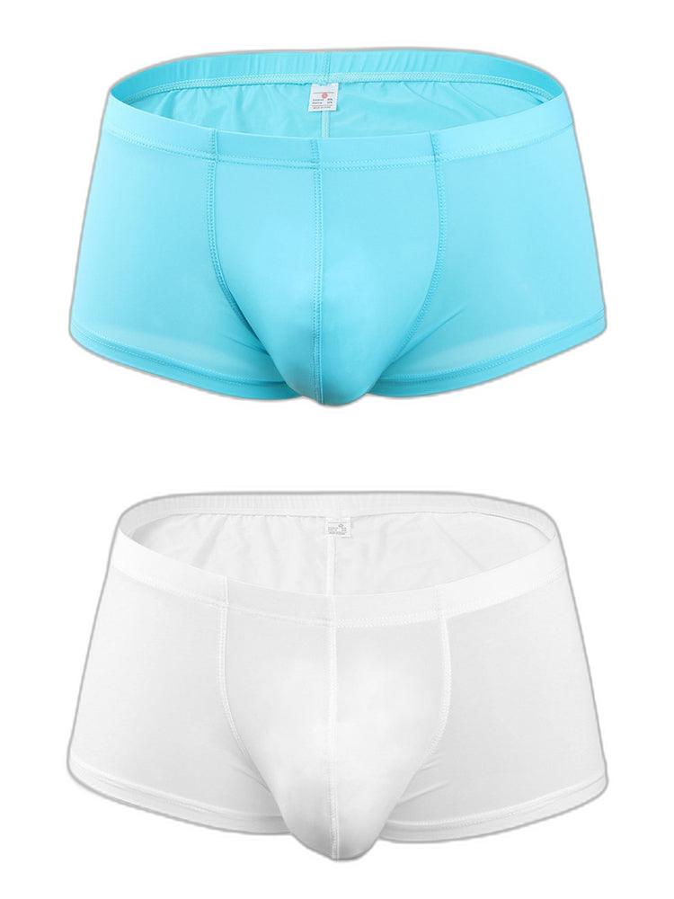 2 Pack Mesh Enlarged Pouch Snug Fit Underwear