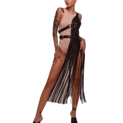 Women's Leather Lingerie Harness