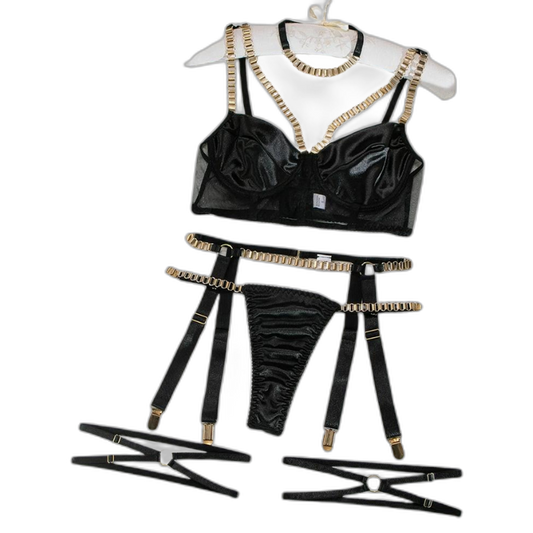 Erotic Satin Embrace Lingerie Set