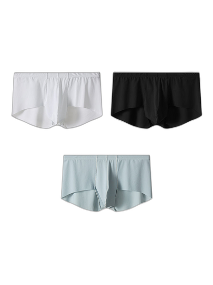 3 Pack Men's Contoured Pouch Seamless Trunks