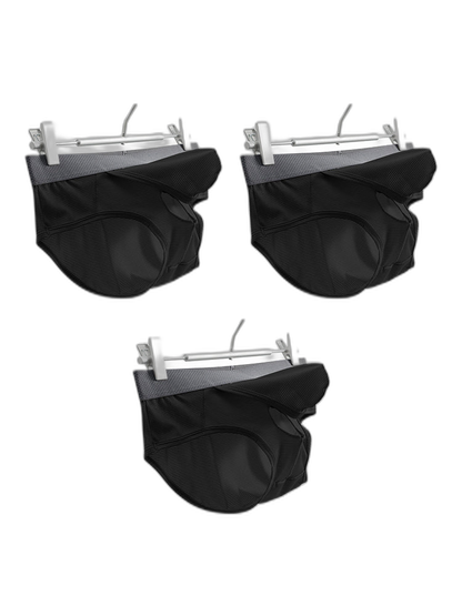 3 Pack Men's Low-Rise Mesh Briefs with Breathable Support & Convenience Fly