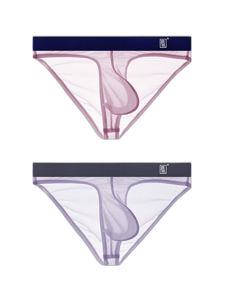 Men's Sexy Transparent Suspender Briefs