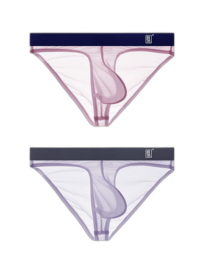 Men's Sexy Transparent Suspender Briefs