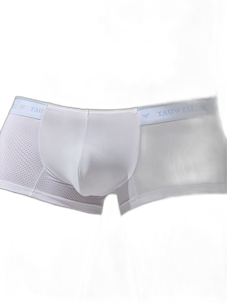 2 Pack Men's Sexy Comfortable Breathable Solid Color Trunks