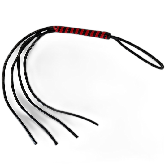 Prowler RED Heavy Duty Flogger Black Red