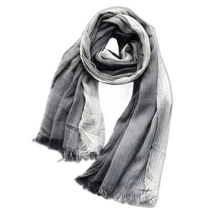 Duo-Tone Weave Cotton Pashmina Scarf