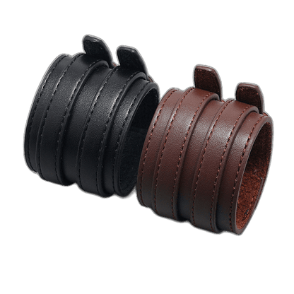 Adjustable Leather Dual-Buckle Bracelet