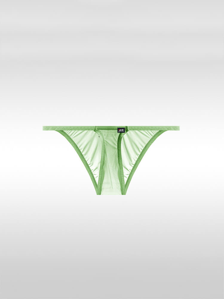 Men's Low-Rise Sexy Ultra-Thin Sheer Ice-Silk Briefs