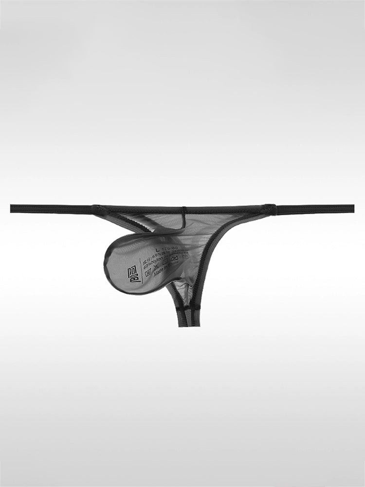 Men's Sexy Thin Ice Silk Low-waist Thong