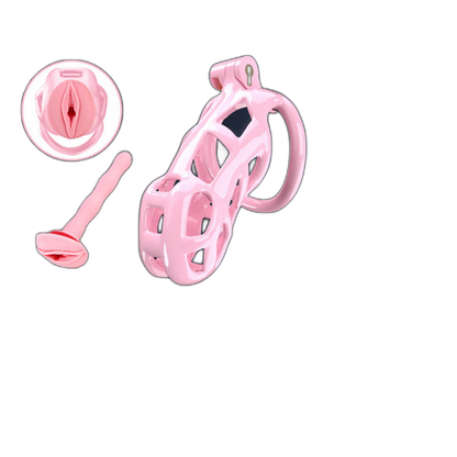 Cosmas - Male Chastity Device - Cock Cage - Chastity Cage With Catheter
