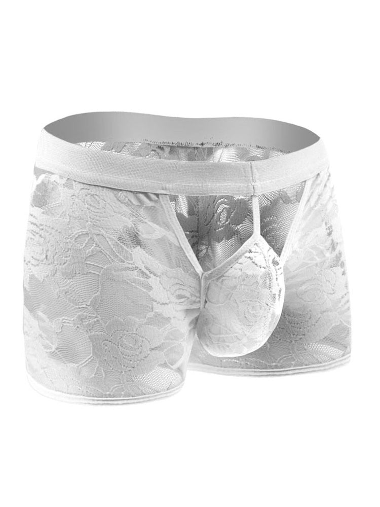 Men's Lace Open Crotch Boxer Briefs