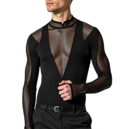 High C*nt Mesh Sheer Bodysuit