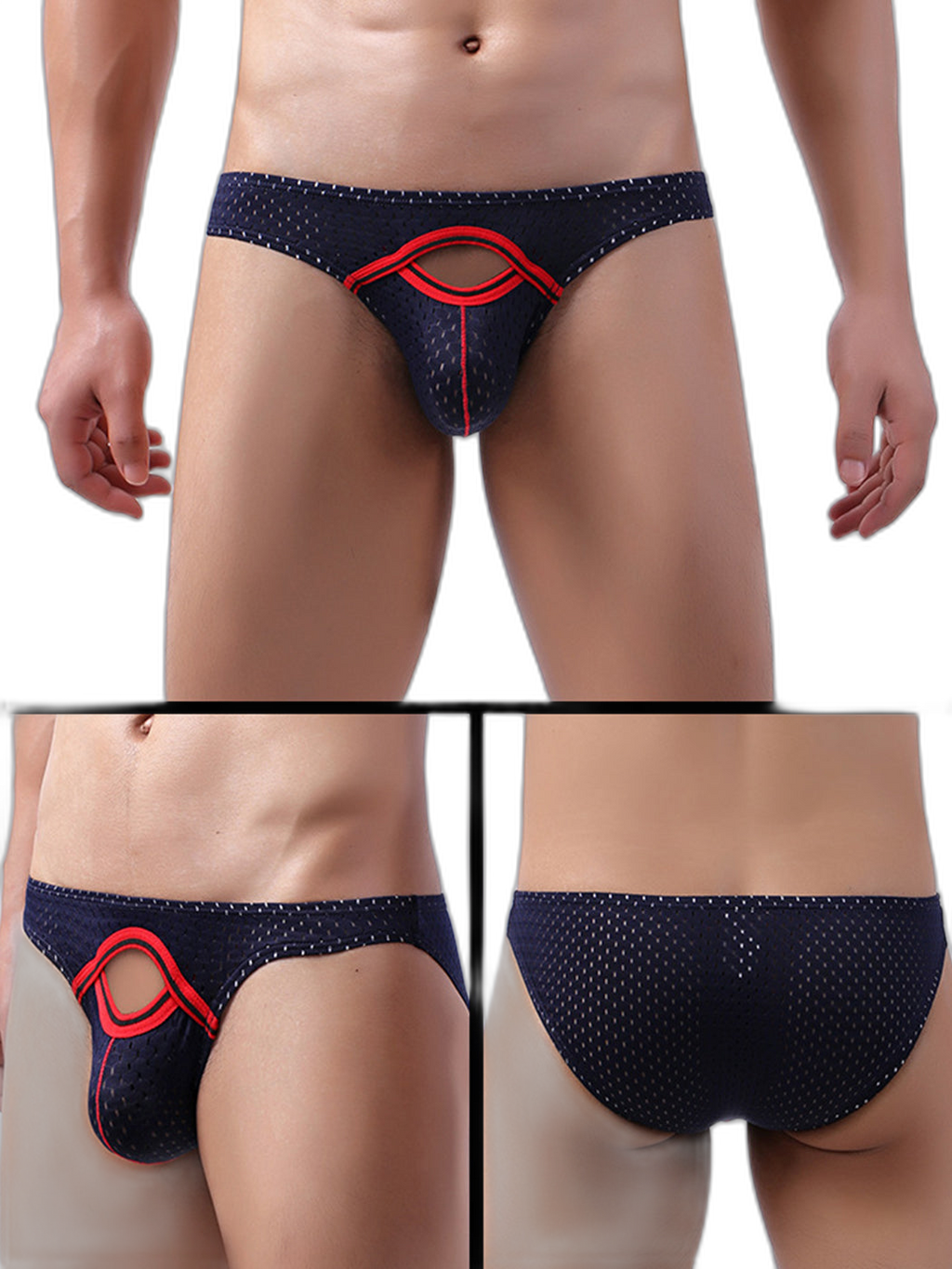6 Pack Men’s Sexy Hollow Out Bikinis